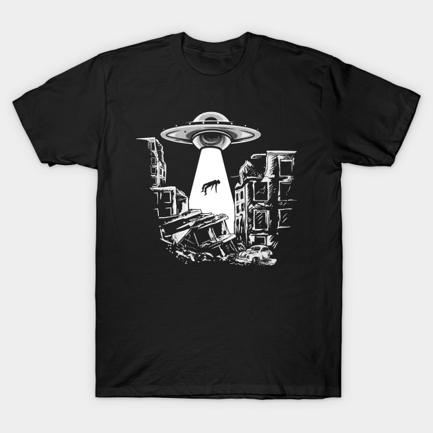 Spacecore Alien Abduction UFO UAP T-Shirt by Area51Merch